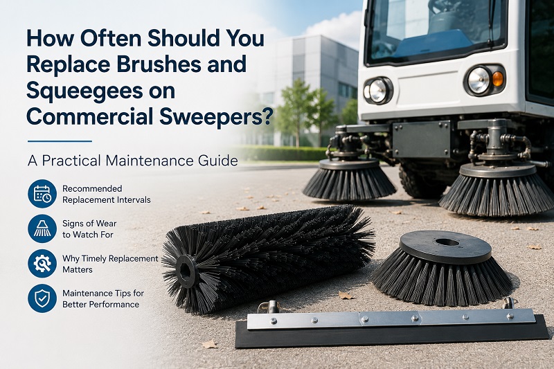 À quelle fréquence faut-il remplacer les brosses et les raclettes des balayeuses commerciales ? Guide pratique d’entretien