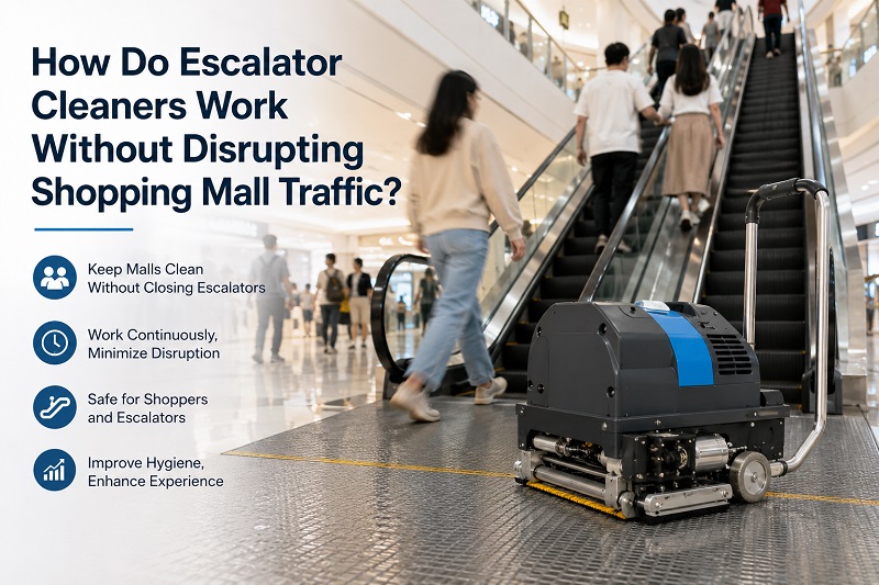 Comment les nettoyeurs d'escalators fonctionnent-ils sans perturber la circulation dans les centres commerciaux ?