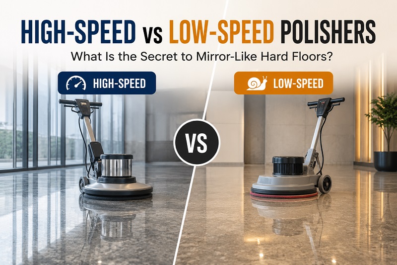 Polisseuses haute vitesse vs. polisseuses basse vitesse&nbsp;: quel est le secret pour obtenir des sols durs impeccables comme un miroir&nbsp;?